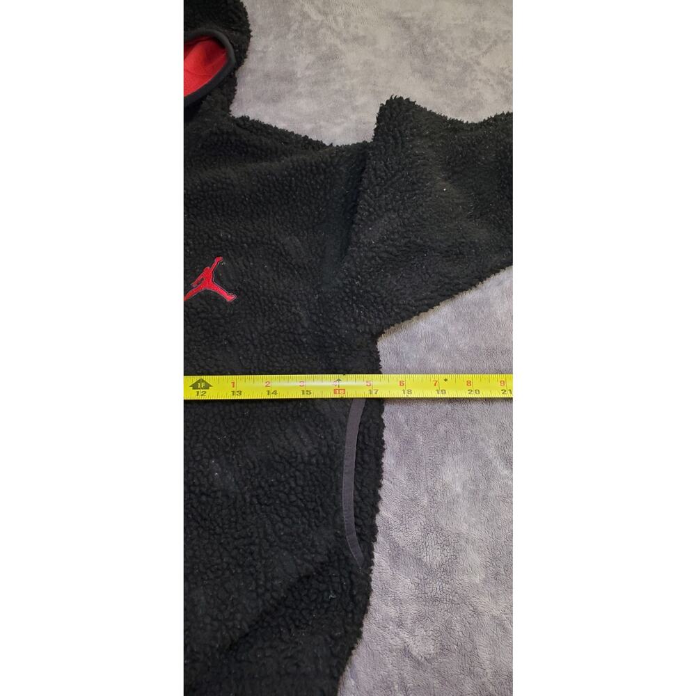 Jordan Hoodie Jacket Girls Sz S 8-10 Black Red Zip Up Basketball Jumpman C2-15 - Picture 3 of 9